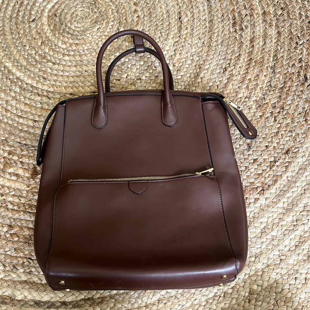 A New Day Chocolate Zip Closure Backpack